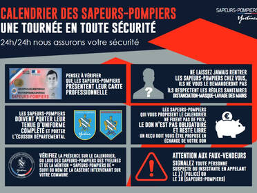 Distribution des calendriers des sapeurs-pompiers